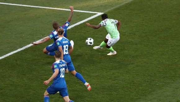 Nigeria vs Islandia: el golazo de Musa para el 1-0 de los africanos en partido del Mundial Rusia 2018.