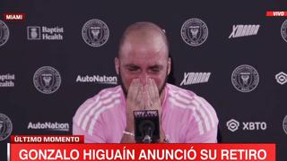Rompió en llanto: emotivas lágrimas de Gonzalo Higuaín al anunciar su retiro [VIDEO]