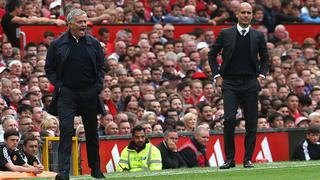 La tensión de Mourinho y Guardiola en el derbi de los Manchester (VIDEO)