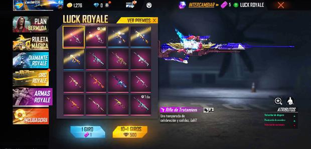 Attention with the prizes that you can get for participating in the "Armas Royale"