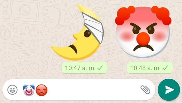 Diviértete con tus amigos combinando cualquier tipo de emojis clásicos por WhatsApp (Foto: WhatsApp / Mag)