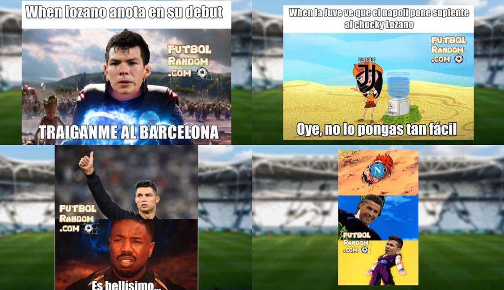 ¡No podrás dejar de reír! Los mejores memes del Juventus-Napoli en el debut del 'Chucky' Lozano [FOTOS]