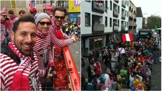 Claudio Pizarro se emocionó al ver la camiseta de la Selección Peruana en carnaval de Colonia [VIDEO]