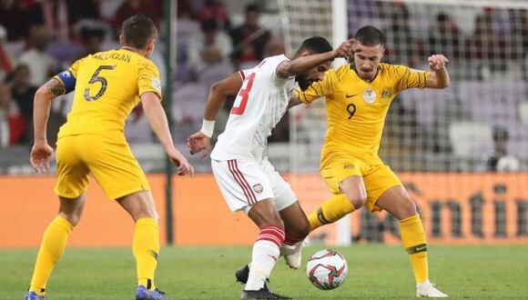 Australia vs. Emiratos Árabes Unidos chocan por el repechaje de las Eliminatorias de Asia. (Foto: AFP)