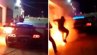 Facebook: Audi R8 de Nicolás Fuchs se incendió antes de Las 6 Horas Peruanas (VIDEO)