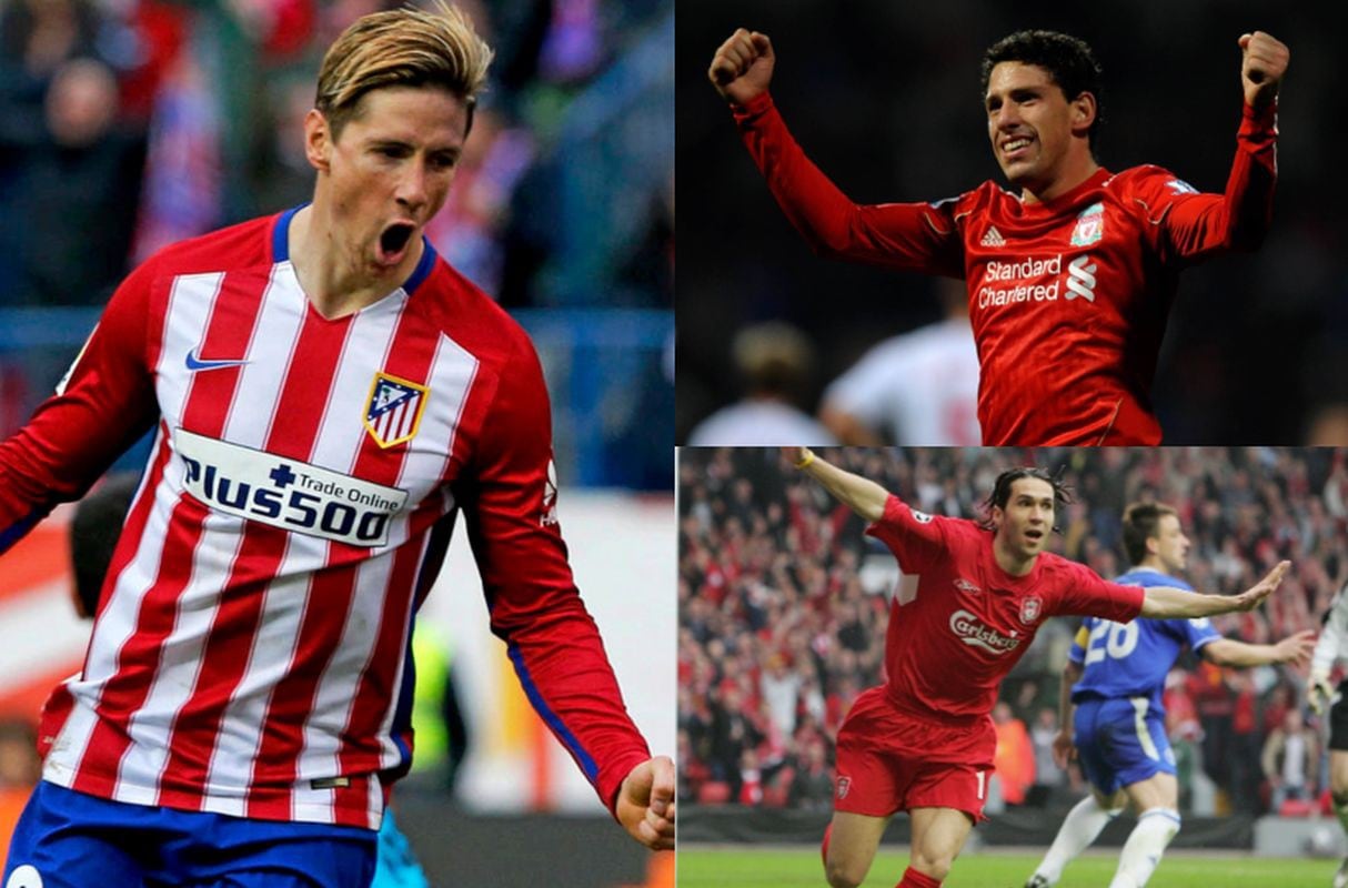 Los que jugaron por Atlético de Madrid y también en Liverpool. (Fotos: Getty Images)