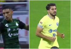 En un minuto: goles de Suárez y Henry Martín para el 1-1 del América vs. Santos [VIDEO]