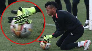Selección Peruana: Pedro Gallese sufrió golpe en la mano y no terminó la práctica
