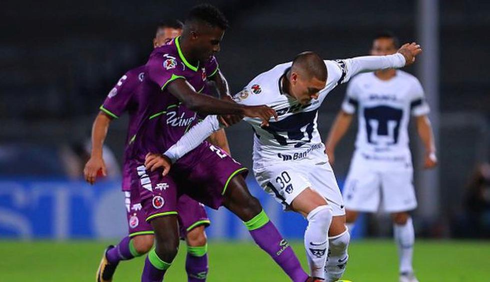 Veracruz venció a Pumas por el Clausura 2018 de la Liga MX. Los peruanos fueron titulares y jugaron todo el partido. (Getty Images)