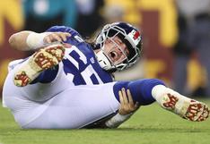 La impactante lesión de un jugador del New York Giants que la NFL Network decidió no repetir en la TV