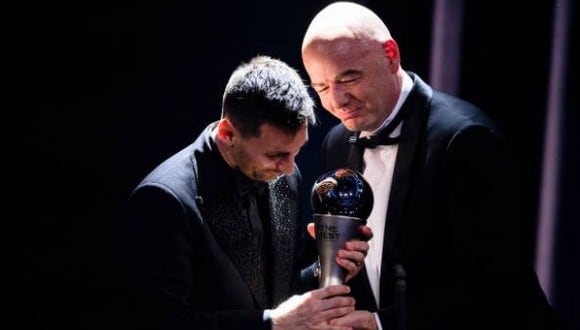 Lionel Messi fue elegido como el mejor jugador en los Premios The Best 2023. (Foto: Getty)