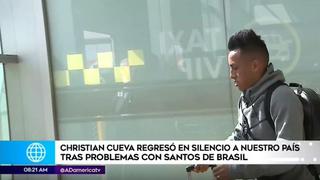 Selección peruana: Christian Cueva llegó a Lima y evitó dar declaraciones