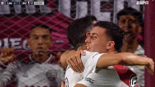 ¡Gol de River! José Paradela marcó el 1-0  ante Lanús por Liga Profesional [VIDEO]