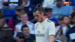 A lo 'karateca': remate de Bale en el Real Madrid vs. Celta terminó en el poste [VIDEO]