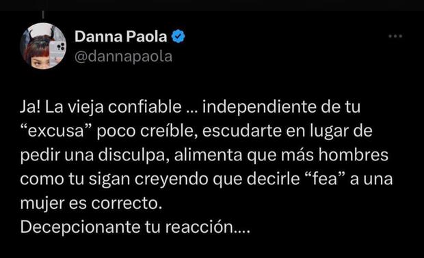 Danna Paola responde al comunicado de Horacio Pancheri (Foto: Danna Paola / X)