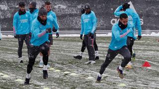 La nieve no cesa en Pamplona: Real Madrid espera posible suspensión de partido ante Osasuna