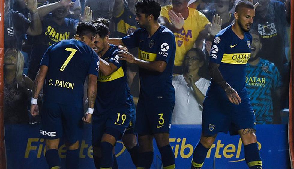 Boca Juniors vs Lanús por la fecha 19 de la Superliga Argentina 2019. (Getty)