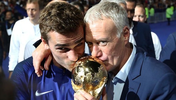 Griezmann ganó el Mundial 2018 con Francia y con Deschamps como entrenador. (Getty)