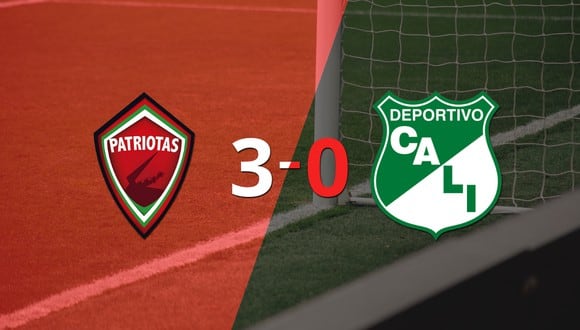 Deportivo Cali cayó ante Patriotas FC con dos goles de Cristian Barrios