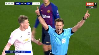 Messi se quedó con las ganas: el penal inventado para el Barza que el VAR rectificó para alivio del United [VIDEO]