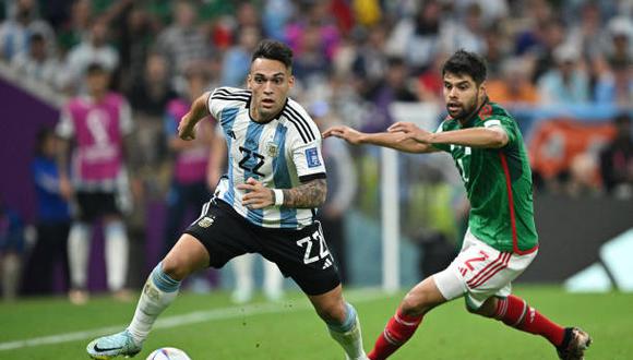 Lautaro Martínez fue cambiado en el segundo tiempo del Argentina vs. México. (Foto: Getty Images)