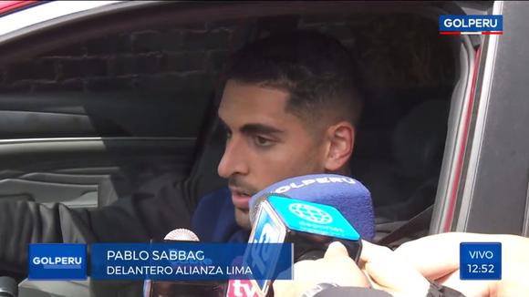 Pablo Sabbag afirma que jugará en el Alianza Lima vs. Universitario. (Video: Gol Perú)