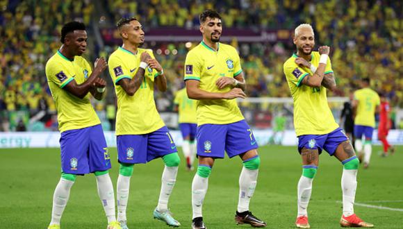 Brasil vs. Corea del Sur se vieron las caras este lunes por el Mundial de Qatar 2022 (Foto: Getty Images).