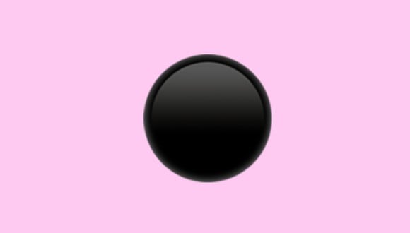 ¿Sabes qué significa el círculo negro o black circle en WhatsApp? Te lo explicamos. (Foto: Emojipedia)