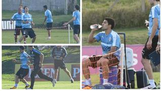 Luis Suárez se robó las miradas en primer entrenamiento de Uruguay (FOTOS)