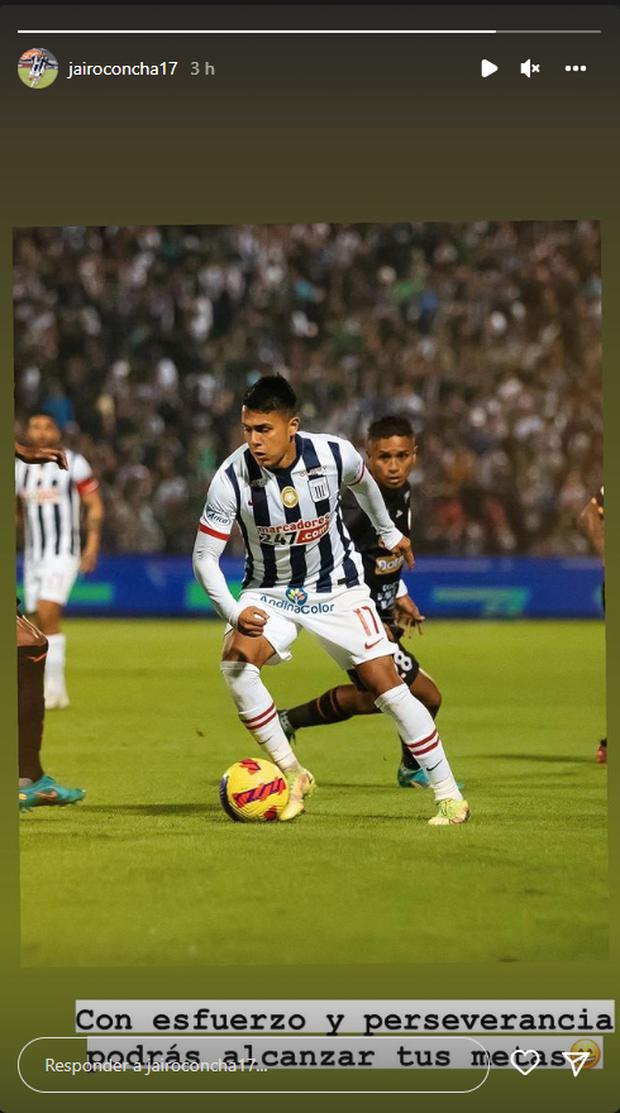 Jairo Concha y su mensaje tras ganar ante Ayacucho FC. (Foto: Instagram)