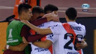 Huele a 'Superclásico': Borré puso el 2-0 de penal y River Plate saca ventaja en cuartos de Copa Libertadores [VIDEO]