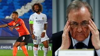 La visita no grata de Florentino al vestuario del Real Madrid en el entretiempo del partido de Champions ante Shaktar