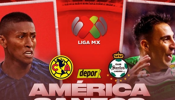 América enfrenta a Santos Laguna en condición de visitante en esta Jornada 5 del Torneo Clausura 2023 de la Liga MX. | Foto: Depor