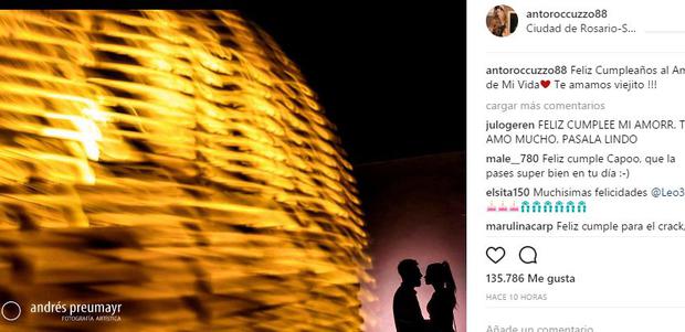 El mensaje de Antonella para Messi.