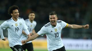 Con golazo de Podolski: Alemania venció 1-0 a Inglaterra en el Signal Iduna Park