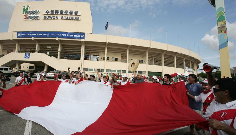 Los hinchas de la Selección Peruana dijeron presente en Corea del Sur para alentar a los 'Jotitas'. (USI)