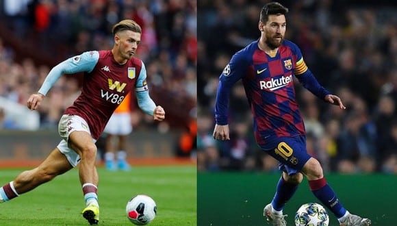 Jack Grealish y Lionel Messi fueron comparados por Emiliano Martínez, arquero de Aston Villa. (Foto: Agencias)