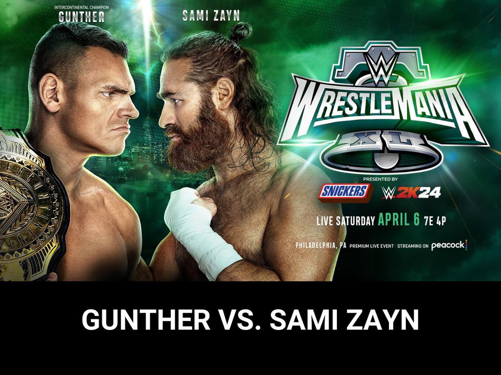Gunther (c) vs. Sami Zayn por el Campeonato Intercontinental