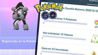 Pokémon GO: conoce las tareas de investigación del Campeonato Desafío Retorno 2020