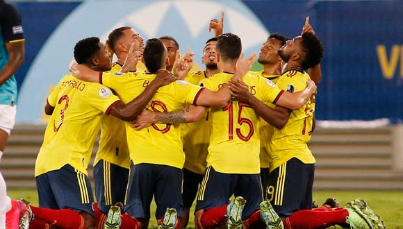 Colombia se quedó con un ajustado triunfo, pero que le permite posicionarse en primer lugar junto con Brasil. | Foto: AFP