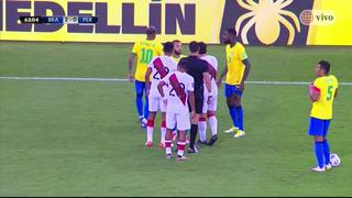 Le rechazó las disculpas: Neymar y la fuerte discusión con Lapadula en el Perú vs. Brasil [VIDEO]