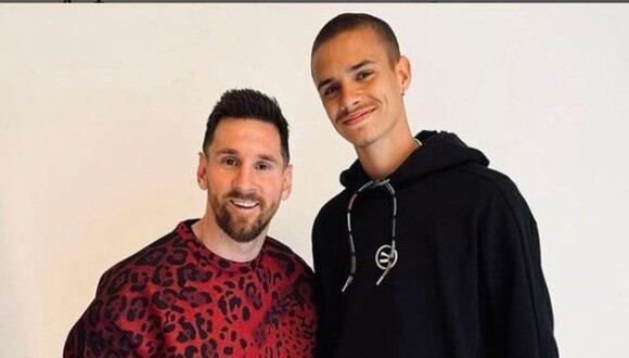 Lionel Messi y la fotografía con el hijo de David Beckham que desata polémica. (Foto Instagram)