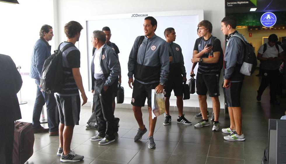 Universitario de Deportes llegó al aeropuerto de Trujillo pero no se pudo embarcar. (Jesús Saucedo)