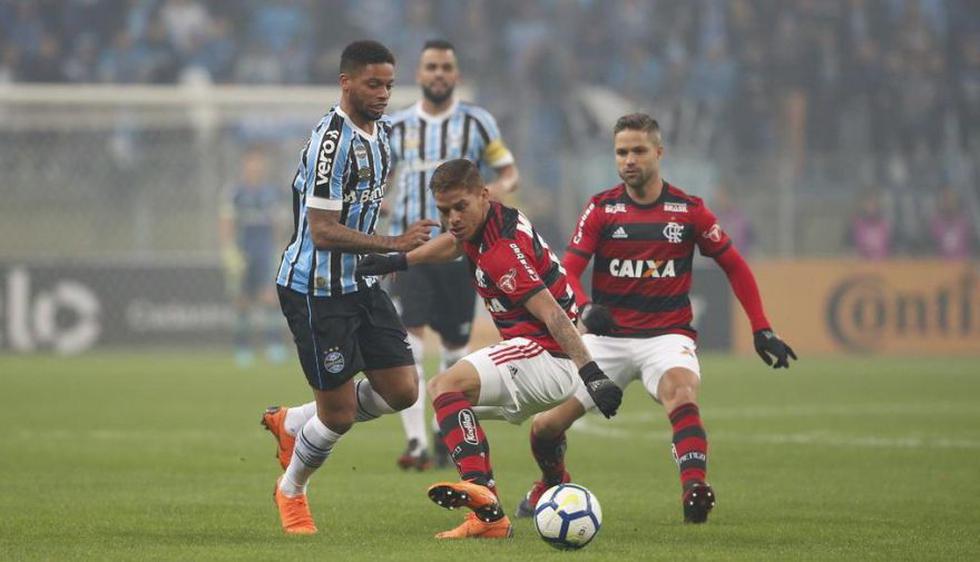 Flamengo y Gremio igualaron por los cuartos de final de la Copa Brasil 2018.