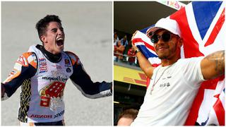 Puros elogios: Marc Márquez y Lewis Hamilton fueron premiados como los mejores pilotos del 2017