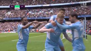 Arranque furioso: De Bruyne anota el 1-0 del Manchester City vs. Liverpool [VIDEO]