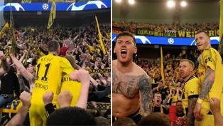 Marco Reus festeja emocionado el pase de Borussia Dortmund a la final de la Champions League