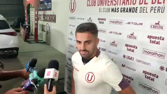 Luis Urruti declaró tras el entrenamiento nocturno de Universitario. (Video: Wilmer Robles)