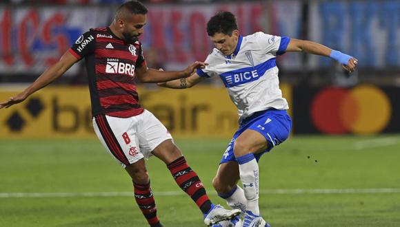 U. Católica perdió por 3-2 ante Flamengo en San Carlos de Apoquindo por la Copa Libertadores. (Foto: Conmebol)