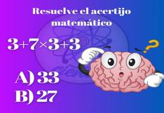 Solo las mentes con alto nivel intelectual logran resolver este ‘simple’ reto matemático